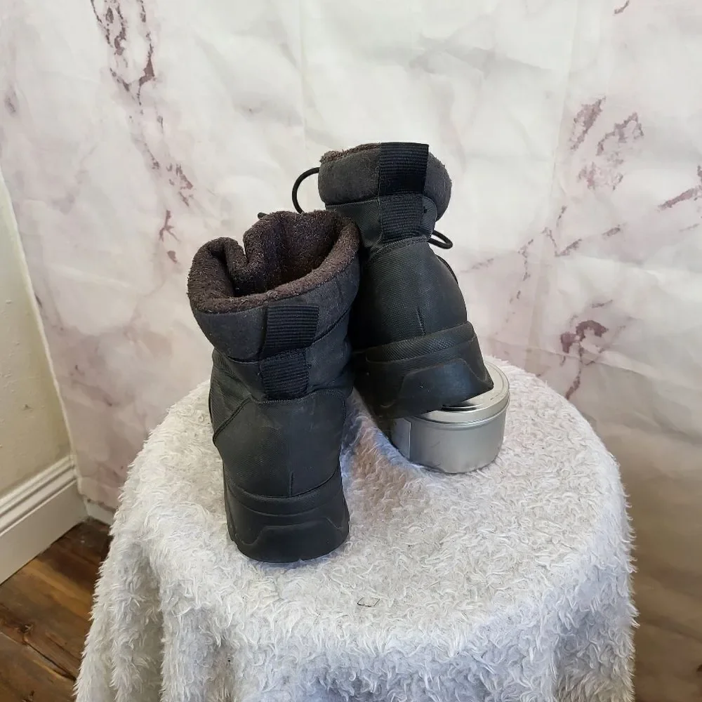 Khombu lace up waterproof fur lined hiking winter boots